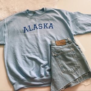 Alaska Blue Crewneck Sweater